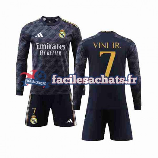 Maillot Real Madrid Vini Jr 7 2023-2024 Extérieur Enfant ML