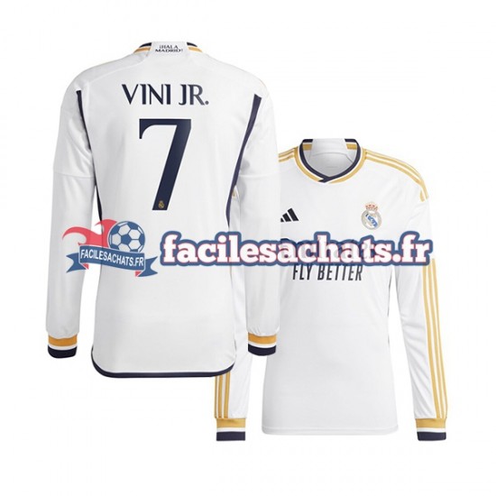 Maillot Real Madrid Vinicius Junior 7 2023-2024 Domicile Homme ML