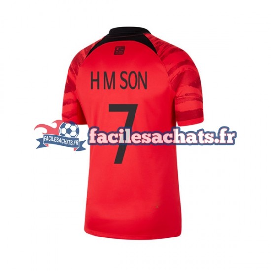 Maillot Corée du Sud Son Heung-min 7 World Cup 2022 Domicile Homme MC