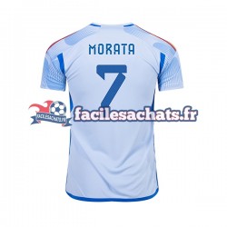 Maillot Espagne MORATA 7 World Cup 2022 Extérieur Homme MC