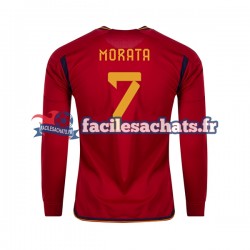 Maillot Espagne MORATA 7 World Cup 2022 Domicile Homme ML