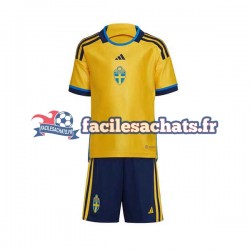 Maillot Suède 2022 Domicile Enfant MC