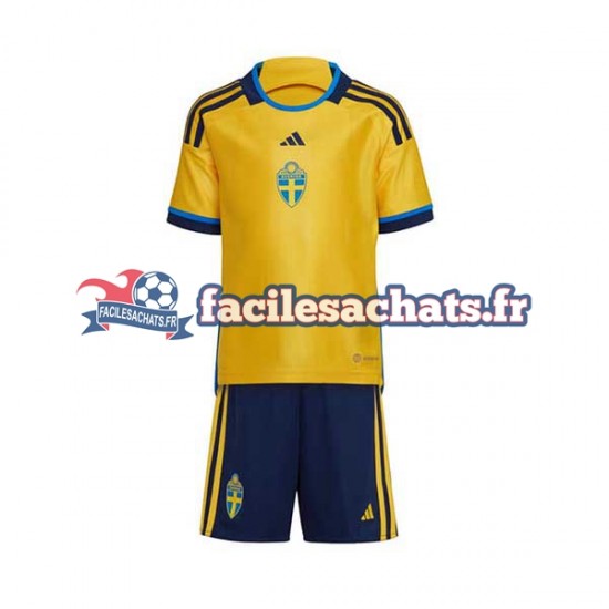 Maillot Suède 2022 Domicile Enfant MC