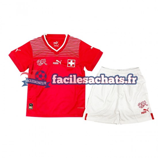 Maillot Suisse World Cup 2022 Domicile Enfant MC