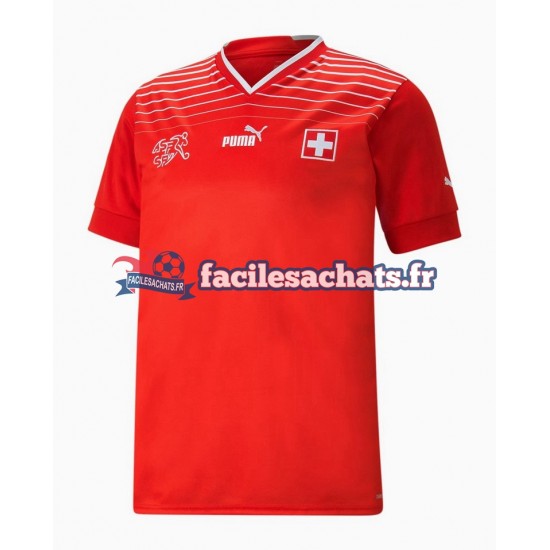 Maillot Suisse World Cup 2022 Domicile Homme MC