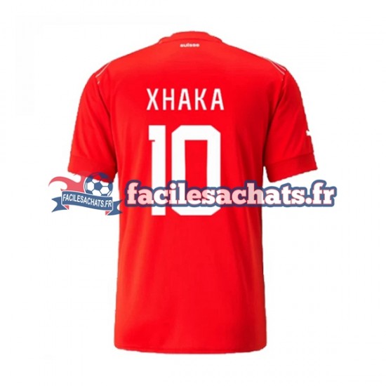 Maillot Suisse Xhaka 10 World Cup 2022 Domicile Homme MC