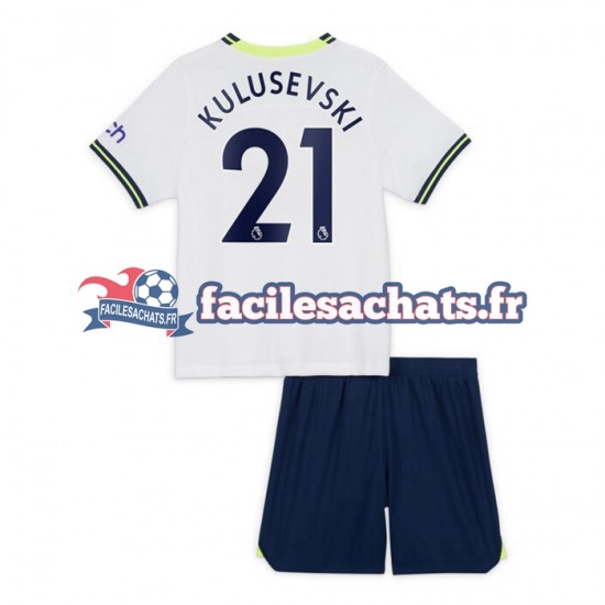 Maillot Tottenham Hotspur Dejan Kulusevski 21 2022-2023 Domicile Enfant MC