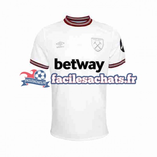 Maillot West Ham United 2023-2024 Extérieur Homme MC