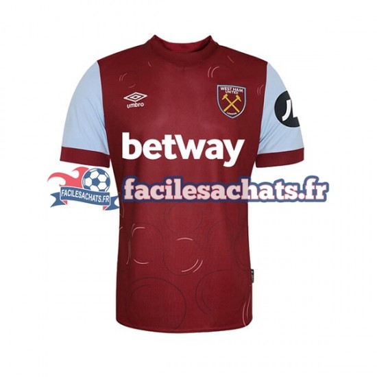 Maillot West Ham United 2023-2024 Domicile Homme MC