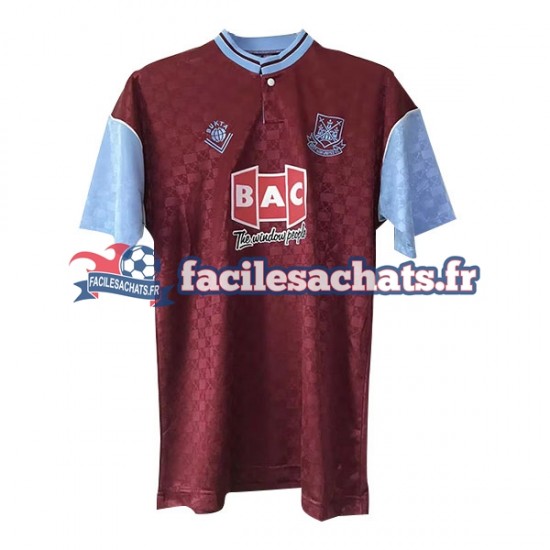 Maillot West Ham United Retro 1989-1990 Domicile Homme MC