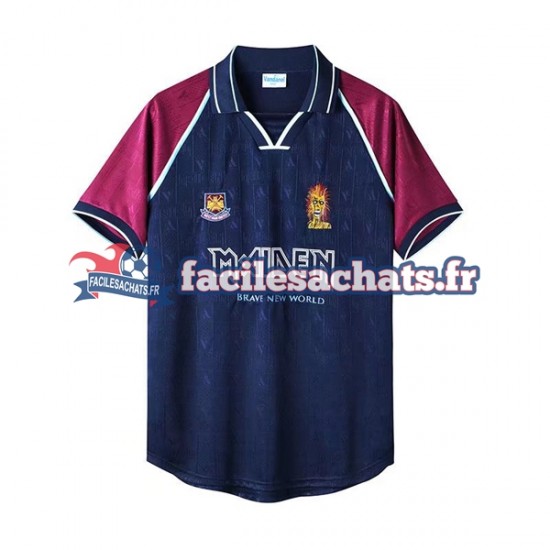 Maillot West Ham United Retro Iron Maiden 1999 Domicile Homme MC