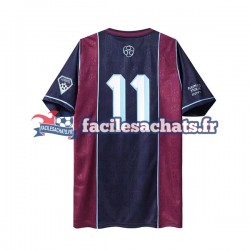 Maillot West Ham United Retro Iron Maiden 2011 Domicile Homme MC