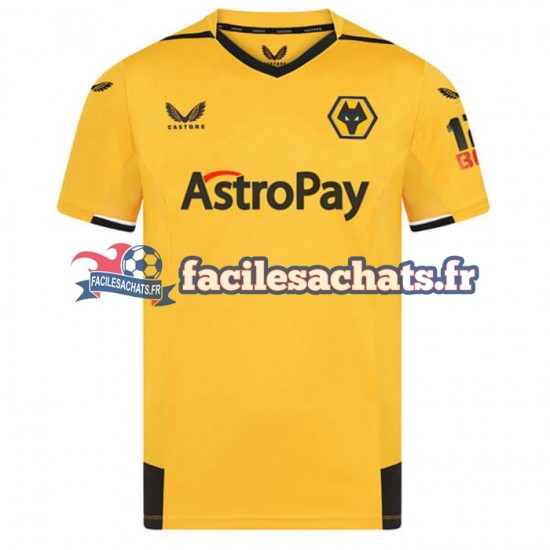 Maillot Wolverhampton Wanderers 2022-2023 Domicile Homme MC