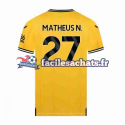 Maillot Wolverhampton Wanderers Matheus Nunes 27 2023-2024 Domicile Homme MC Maillot Wolverhampton Wanderers Matheus Nunes 27 2023-2024 Domicile Homme MC