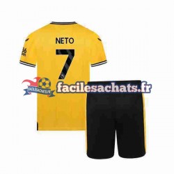 Maillot Wolverhampton Wanderers NETO 7 2023-2024 Domicile Enfant MC Maillot Wolverhampton Wanderers NETO 7 2023-2024 Domicile Enfant MC