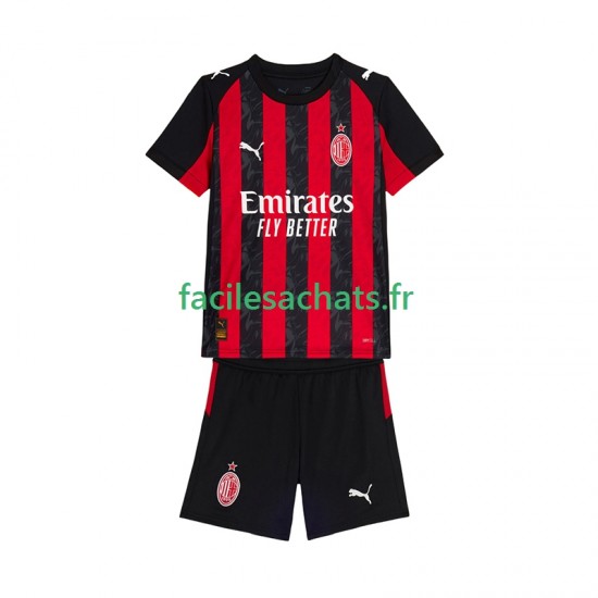 Maillot AC Milan 2025-2026 Domicile Enfant MC