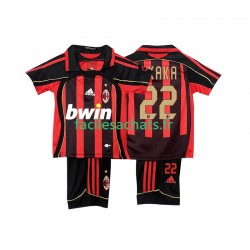 Maillot AC Milan KAKA 22 Retro 2006-2007 Domicile Enfant MC