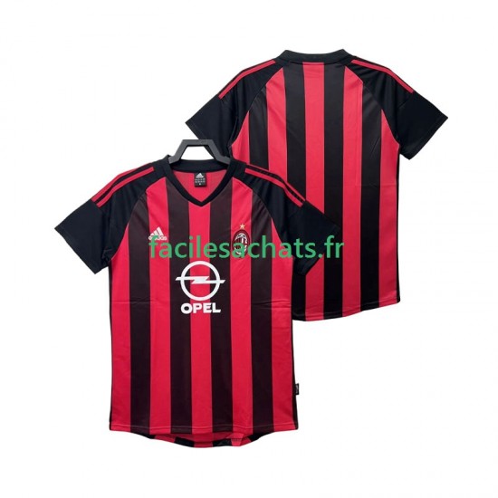 Maillot AC Milan Retro 2002 2003 Domicile Homme MC