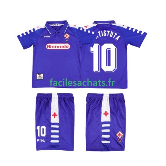 Maillot Fiorentina RUICOSTA 10 Retro 1998 1999 Domicile Enfant MC