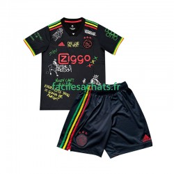 Maillot Ajax Amsterdam Bob Marley Special 2025-2026 Noir Domicile Enfant MC