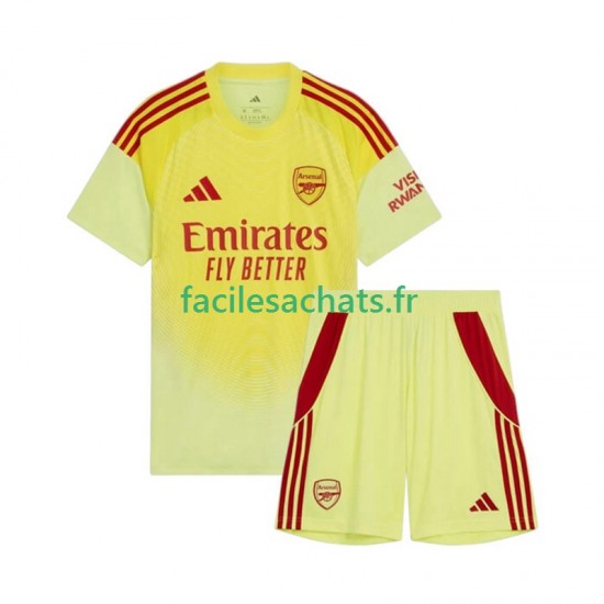 Maillot Arsenal 2025-2026 Gardien Domicile Enfant MC