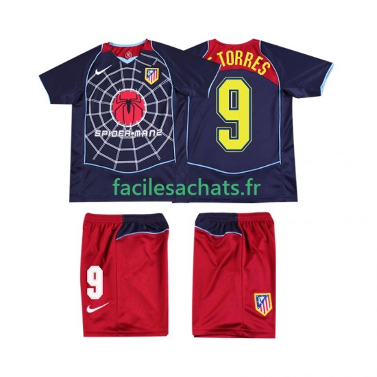 Maillot Atlético Madrid F TORRES 9 Retro 2004 2005 Extérieur Enfant MC