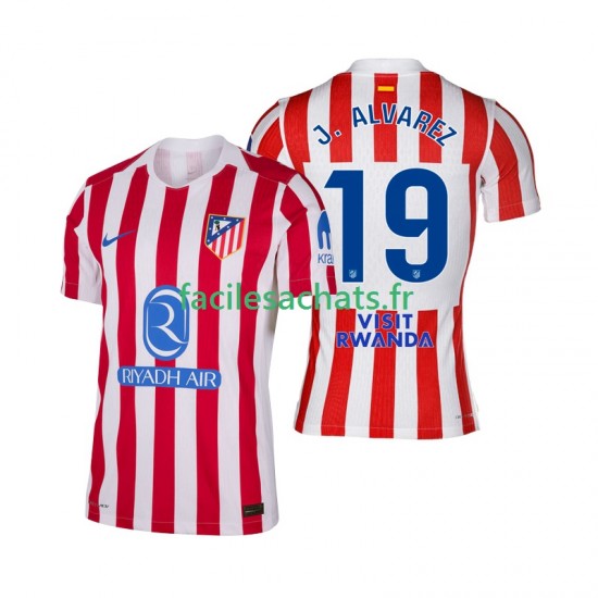 Maillot Atlético Madrid Julian Alvarez 19 2025-2026 Domicile Homme MC