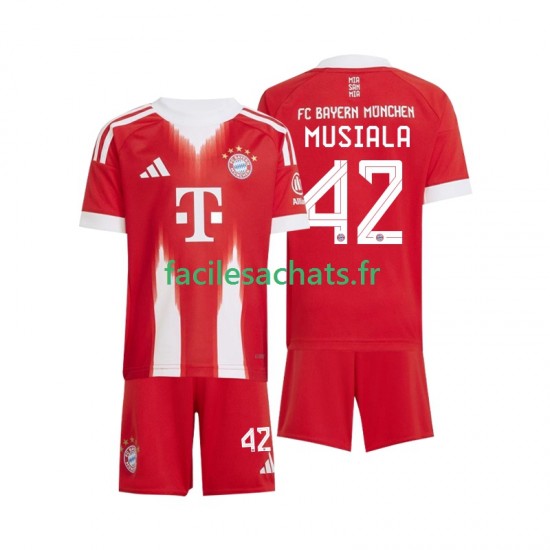 Maillot Bayern Munich Jamal Musiala 42 2025-2026 Domicile Enfant MC