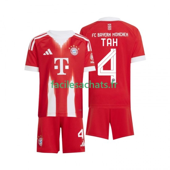 Maillot Bayern Munich Jonathan Tah 4 2025-2026 Domicile Enfant MC
