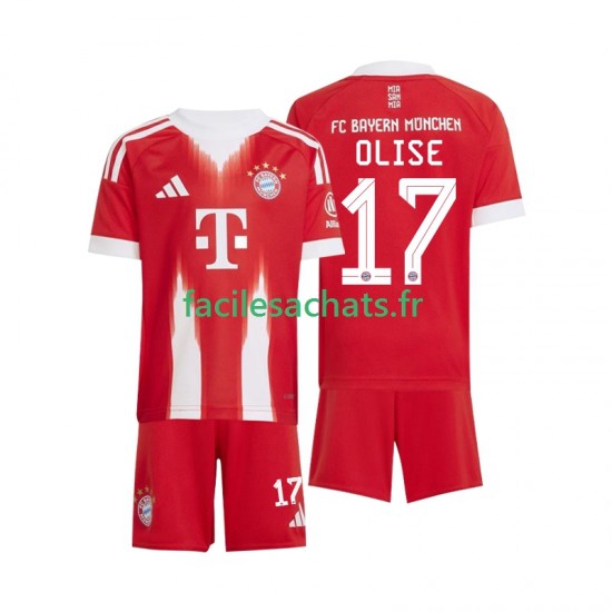 Maillot Bayern Munich Michael Olise 17 2025-2026 Domicile Enfant MC