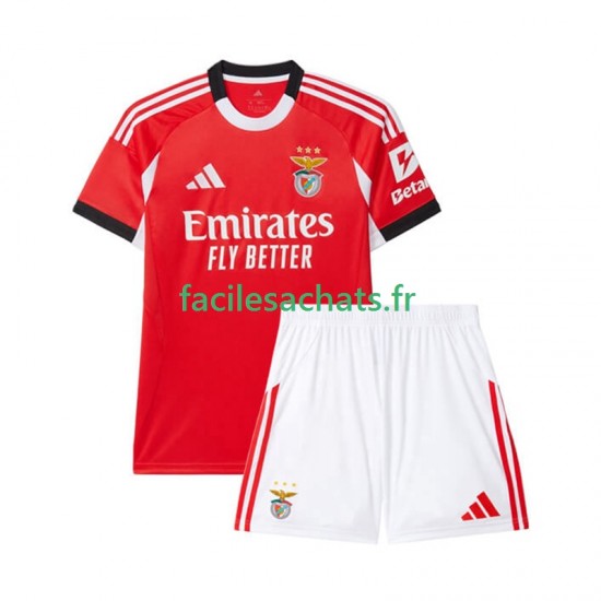 Maillot Benfica 2025-2026 Domicile Enfant MC