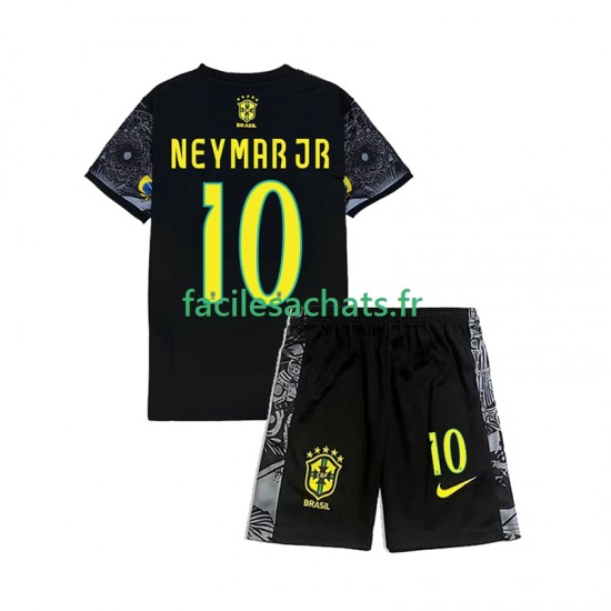 Brésil Neymar JR 10 Cheist the Redeemer Football Shirts 2024 Domicile Enfant MC