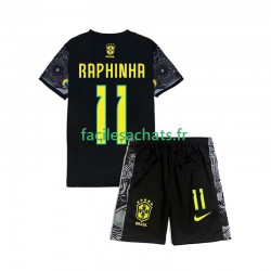 Brésil RAPHINHA 11 Cheist the Redeemer Football Shirts 2024 Domicile Enfant MC