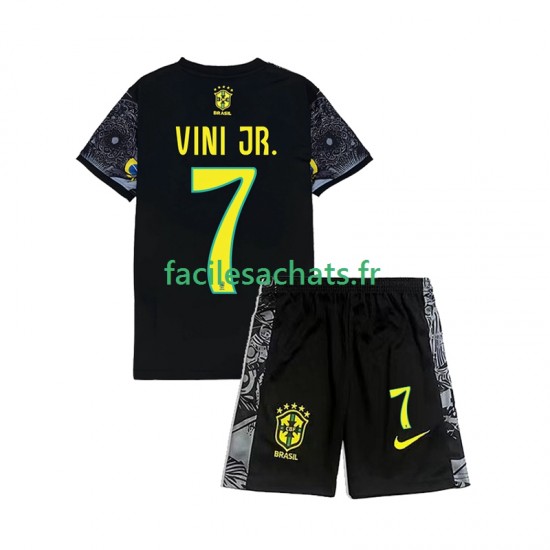 Brésil Vinicius Junior 7 Cheist the Redeemer Football Shirts 2024 Domicile Enfant MC
