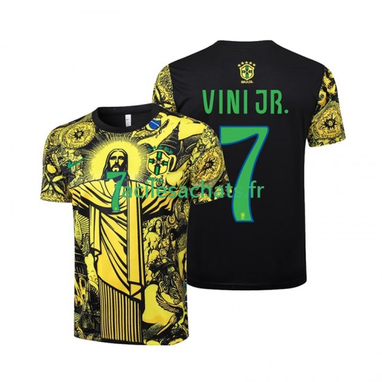 Maillot Brésil Vinicius Junior 7 Jesus 2024 Domicile Homme MC