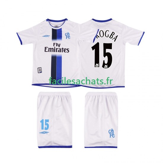 Maillot Chelsea DROGBA 15 Retro 2003 Extérieur Enfant MC