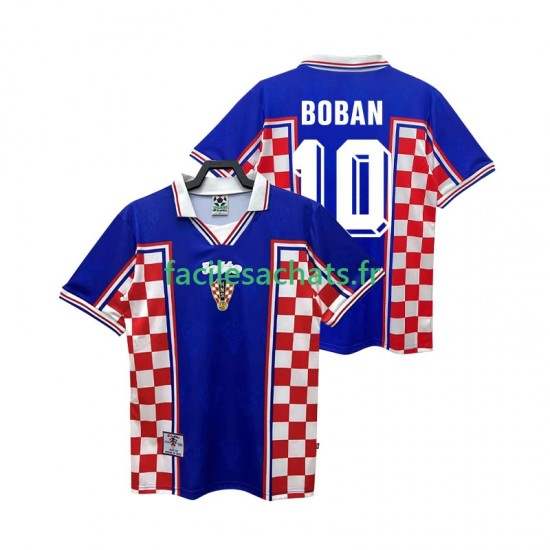 Maillot Croatie BOBAN 10 Retro 1998 Extérieur Homme MC