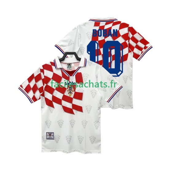 Maillot Croatie BOBAN 10 Retro 1998 Domicile Homme MC