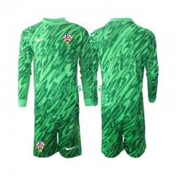 Maillot Croatie 2024 Gardien Extérieur Enfant ML