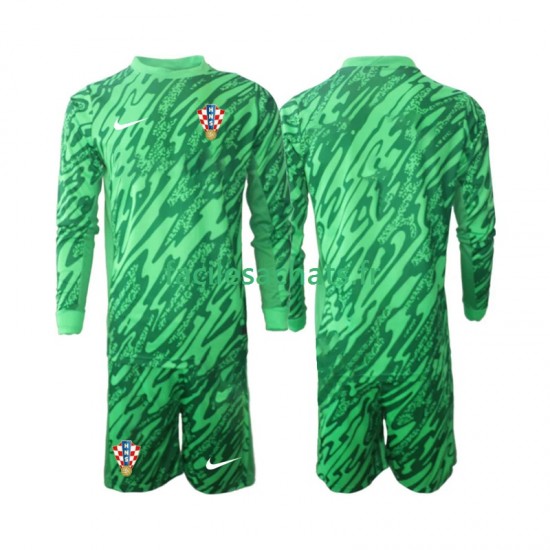 Maillot Croatie 2024 Gardien Extérieur Enfant ML