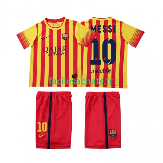 Maillot FC Barcelone Lionel Messi 10 Retro 2013 2014 Extérieur Enfant MC