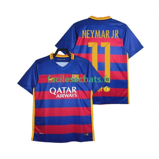 Maillot FC Barcelone Neymar JR 11 Retro 2015-2016 Domicile Homme MC