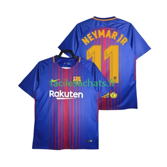 Maillot FC Barcelone Neymar JR 11 Retro 2017-2018 Domicile Homme MC