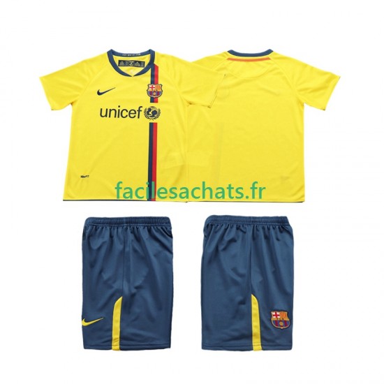 Maillot FC Barcelone Retro 2008 2009 Extérieur Enfant MC