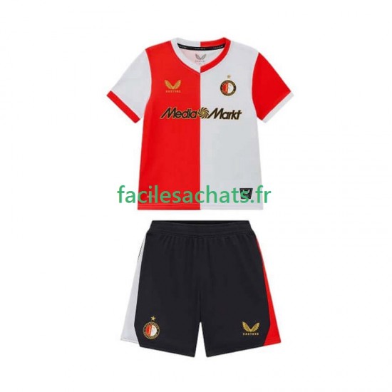 Maillot Feyenoord Rotterdam 2025-2026 Domicile Enfant MC