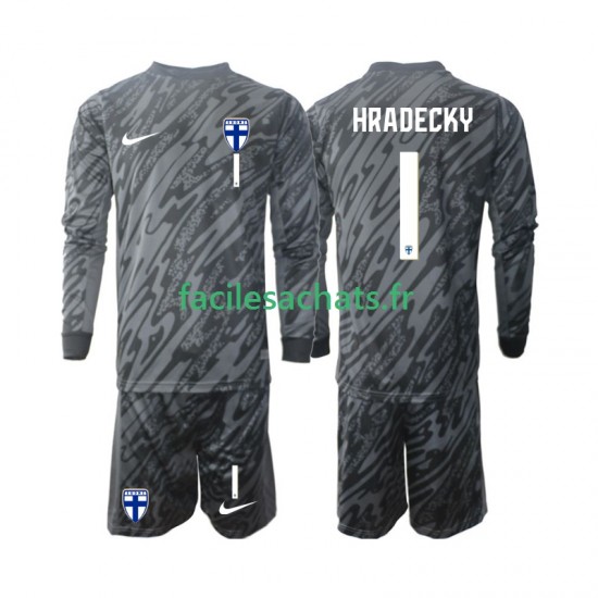 Maillot Finlande HRADECKY 1 2024 Gardien Domicile Enfant ML