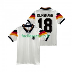 Maillot Allemagne KLINSMANN 18 Retro 1992 Domicile Homme MC