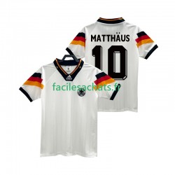 Maillot Allemagne MATTHAUS 10 Retro 1992 Domicile Homme MC