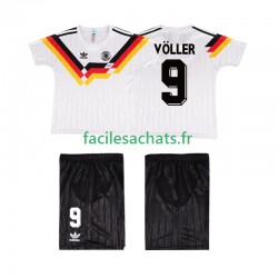 Maillot Allemagne VOLLER 9 Retro 1990 Domicile Enfant MC