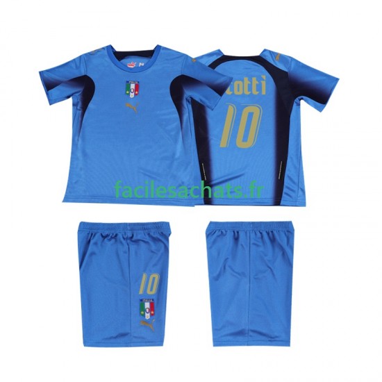 Maillot Italie TOTTI 10 Retro 2006 Domicile Enfant MC